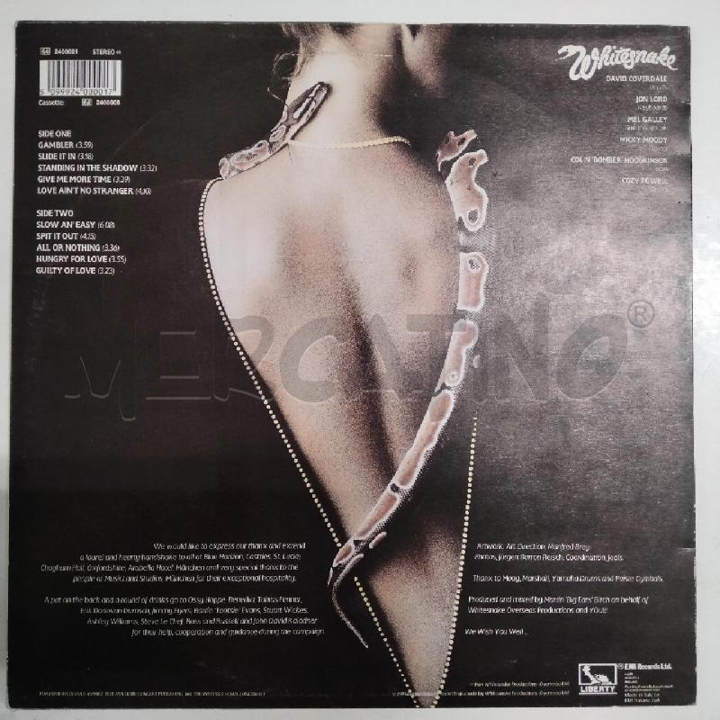WHITESNAKE SLIDE IT IN | Mercatino dell'Usato Viareggio 2