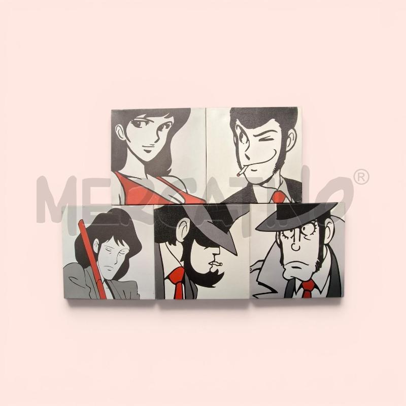 5 STAMPE 28X28 LUPIN SALVADORI ARTE  | Mercatino dell'Usato Arcore 1