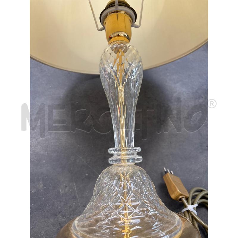 ABAT JOUR VETRO E COLOR ORO PARALUME BEIGE | Mercatino dell'Usato Arcore 2