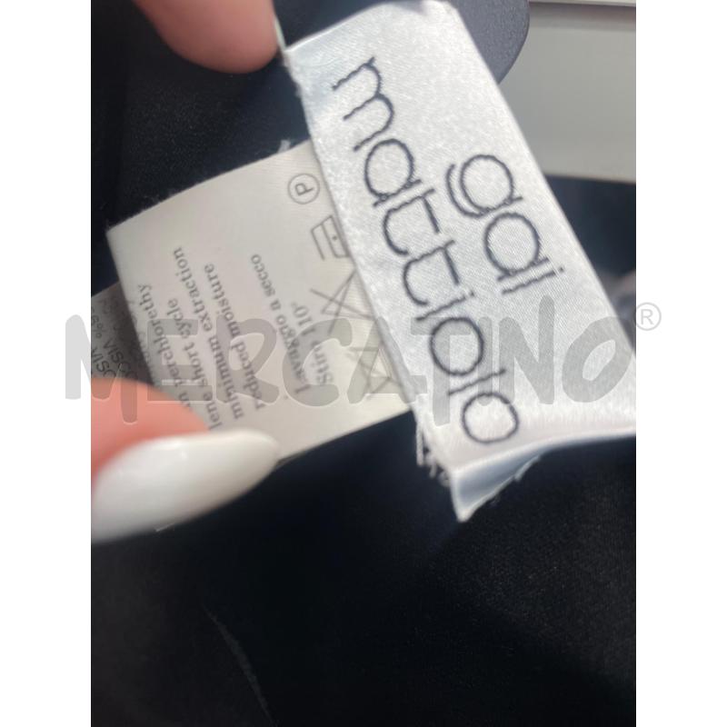 ABITO DONNA GAI MATTIOLO NERO FONDO PIZZO TG 46 | Mercatino dell'Usato Arcore 2