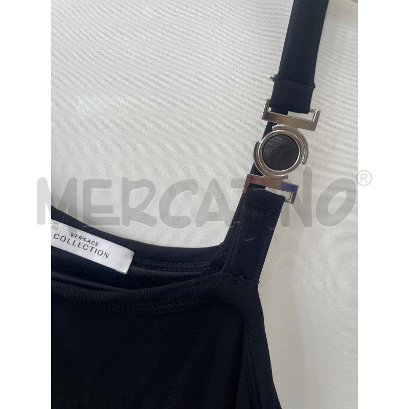 ABITO DONNA VERSACE COLLECTION NERO MONOSPALLA TG 42 | Mercatino dell'Usato Arcore 2