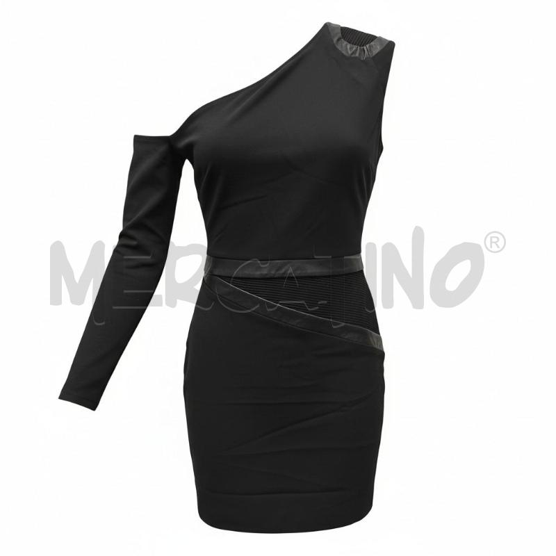 ABITO DONNA VERSACE MONOSPALLA INSERTI IN PELLE | Mercatino dell'Usato Arcore 1