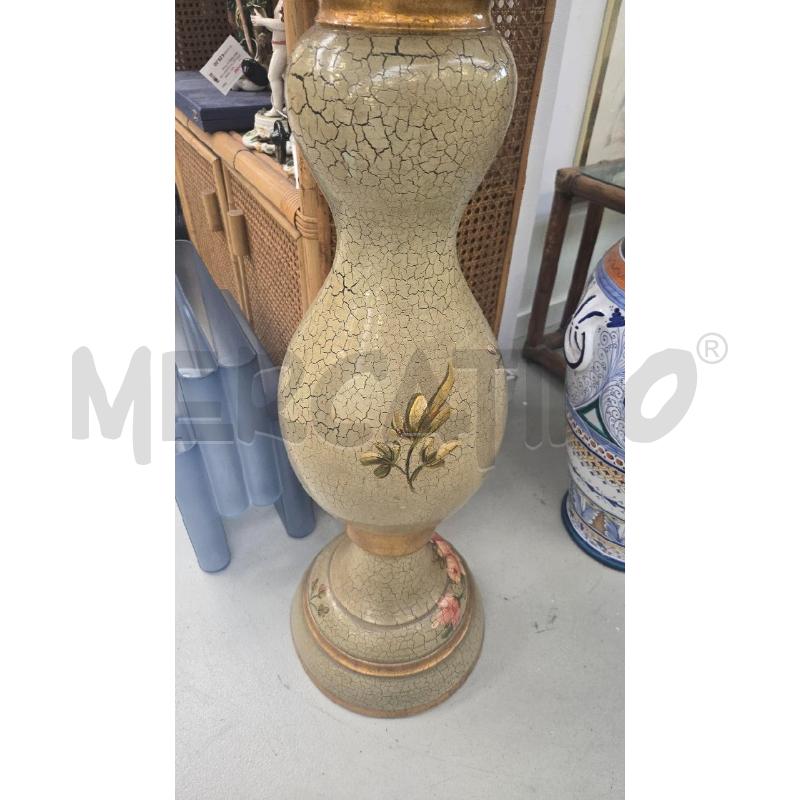 ALZATA CON VASO IN CERAMICA VERDE OLIVA | Mercatino dell'Usato Arcore 4