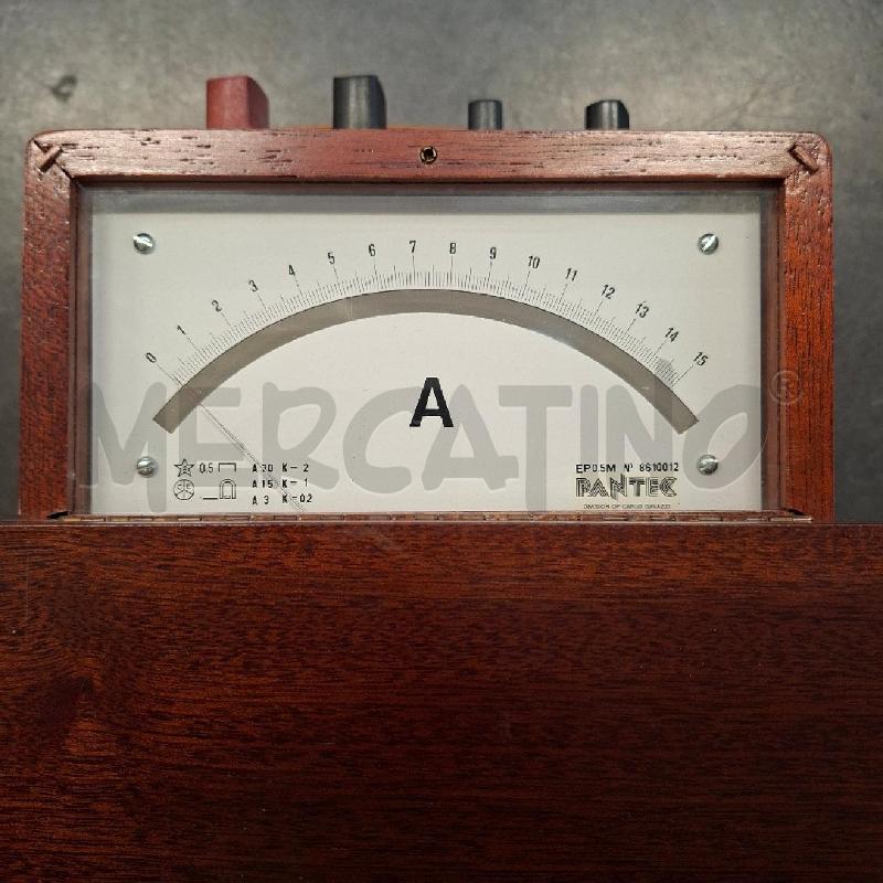 AMPEROMETRO DA 0 A 15 IN LEGNO PANTIC  | Mercatino dell'Usato Arcore 5