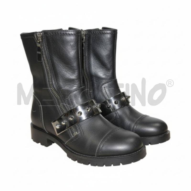 ANFIBI DONNA ALEXANDER MCQUEEN BLACK& SILVER TG 35 | Mercatino dell'Usato Arcore 1