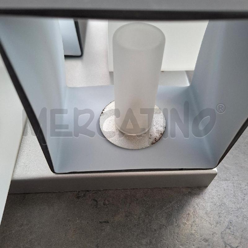 APPLIQUE PANZERI DOMINO VETRO BIANCO NERO CON DIFETTO CROMATURA | Mercatino dell'Usato Arcore 3