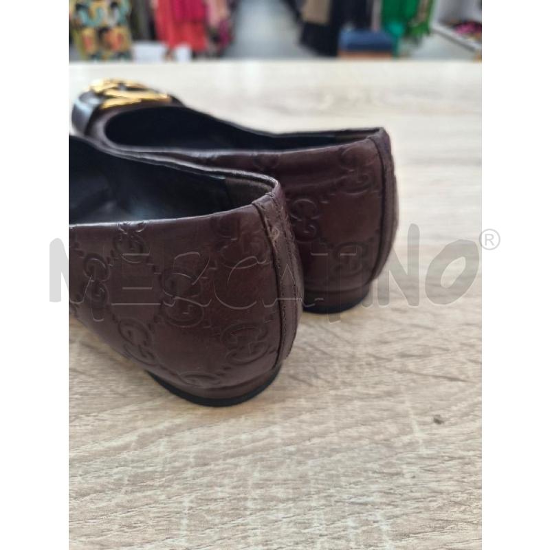 BALLERINA MARRONE GUCCI MONOGRAM TG 35 | Mercatino dell'Usato Arcore 4