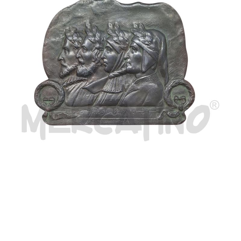 BASSORILIEVO TASSO ARIOSTO PETRARCA DANTE | Mercatino dell'Usato Arcore 3