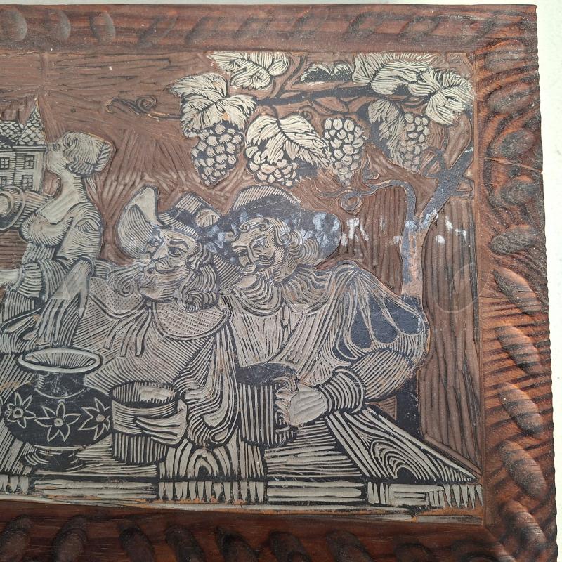 BAULETTO IN LEGNO DISEGNO MOSCHETTIERI  | Mercatino dell'Usato Arcore 4