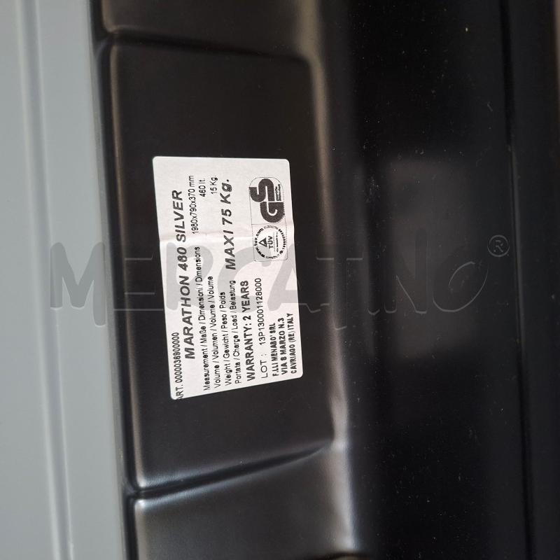 BAULE DA TETTO PER AUTO MARATHON 460 SILVER | Mercatino dell'Usato Arcore 4