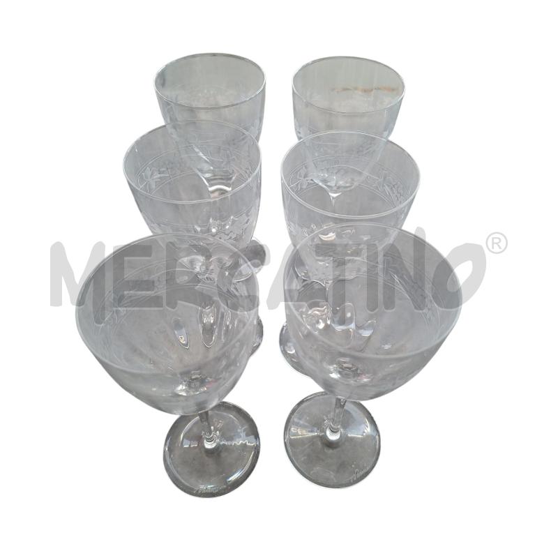 BICCHIERI PZ. 6+6+6 VARISCO + CARAFFA BROCCA DECANTER | Mercatino dell'Usato Arcore 3