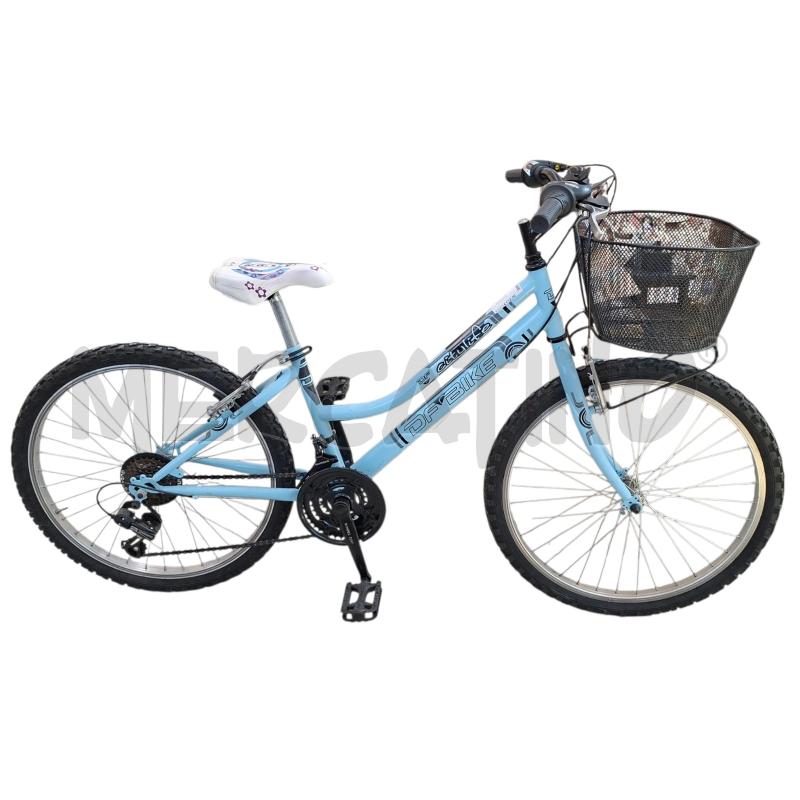 BICICLETTA DF BIKE CITY LIFE AZZURRA | Mercatino dell'Usato Arcore 1