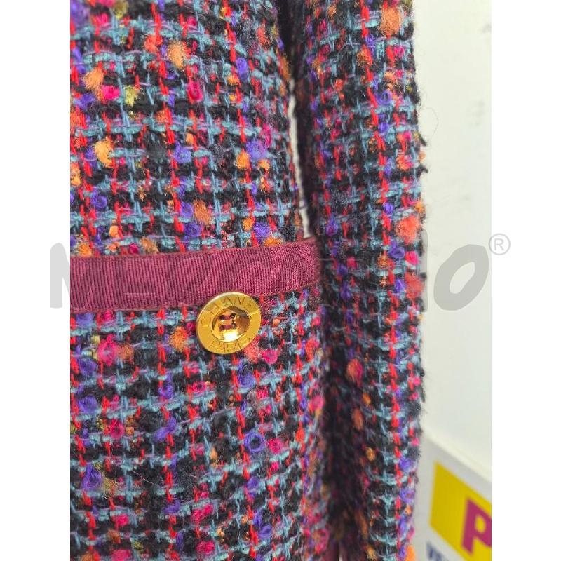 BLAZER CHANEL BORDEAUX 2000 TWEED TG S | Mercatino dell'Usato Arcore 3