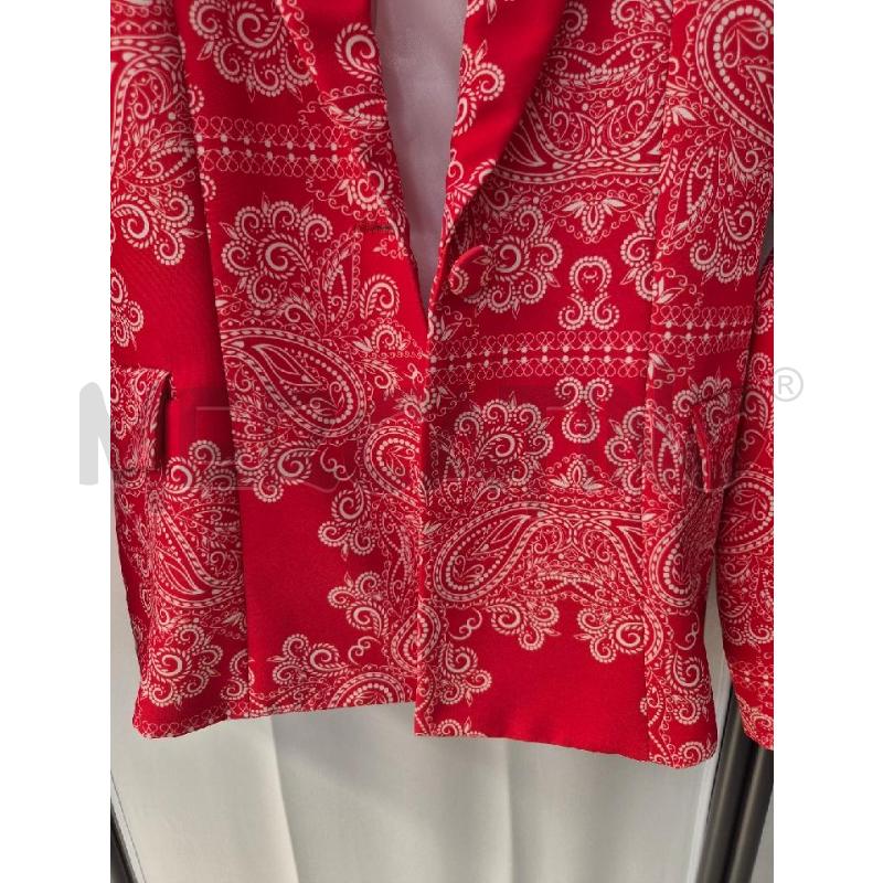 BLAZER DONNA ANGELA MELEMILANO ROSSA FANTASIA TG M | Mercatino dell'Usato Arcore 3