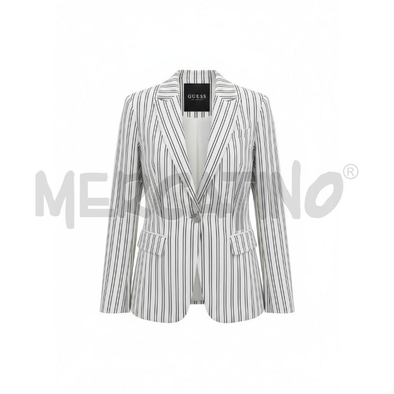BLAZER DONNA BIANCO E NERO RIGHE GUESS | Mercatino dell'Usato Arcore 1