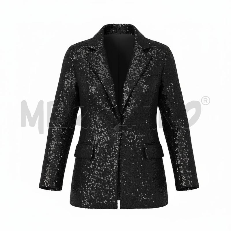 BLAZER DONNA GIULIA MASTINI NERA PAIETTE TG M | Mercatino dell'Usato Arcore 1