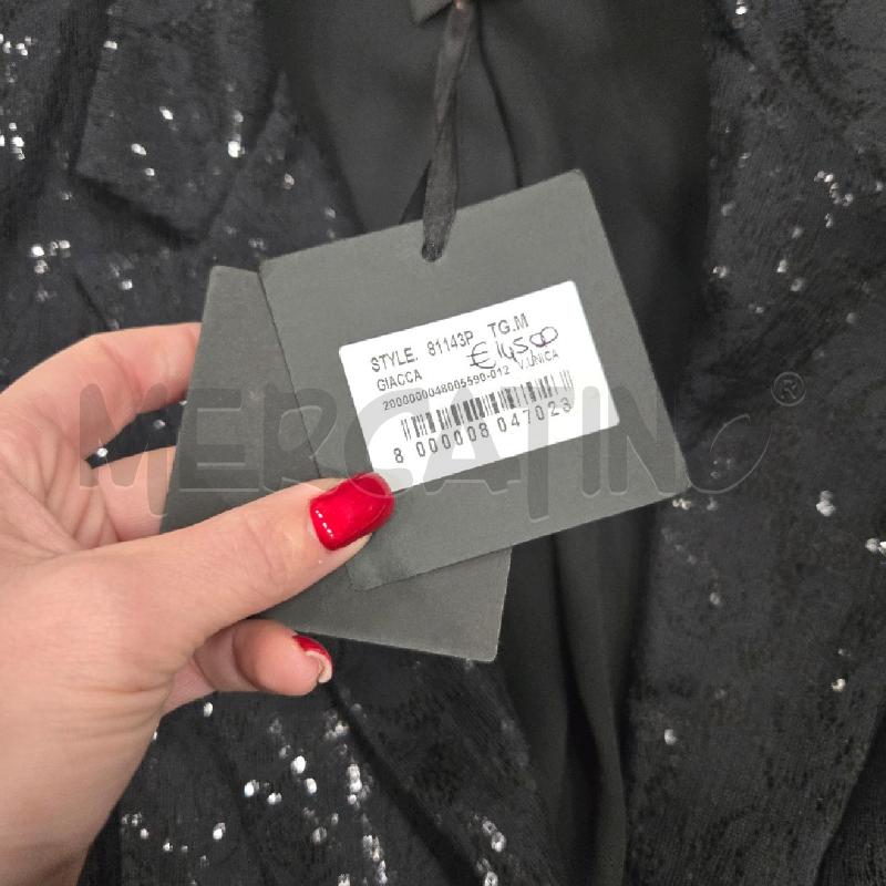 BLAZER DONNA GIULIA MASTINI NERA PAIETTE TG M | Mercatino dell'Usato Arcore 4