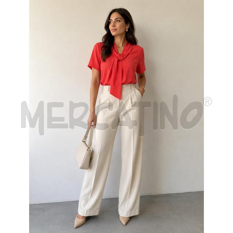 BLUSA DONNA FENDI CORALLO SETA TG 40 | Mercatino dell'Usato Arcore 1