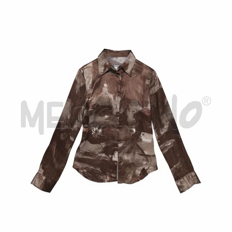 BLUSA DONNA MOSCHINO JEANS FANTASIA MARRONE | Mercatino dell'Usato Arcore 1
