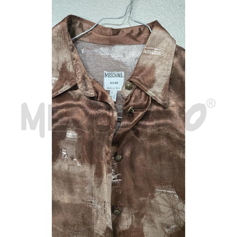 BLUSA DONNA MOSCHINO JEANS FANTASIA MARRONE | Mercatino dell'Usato Arcore 2