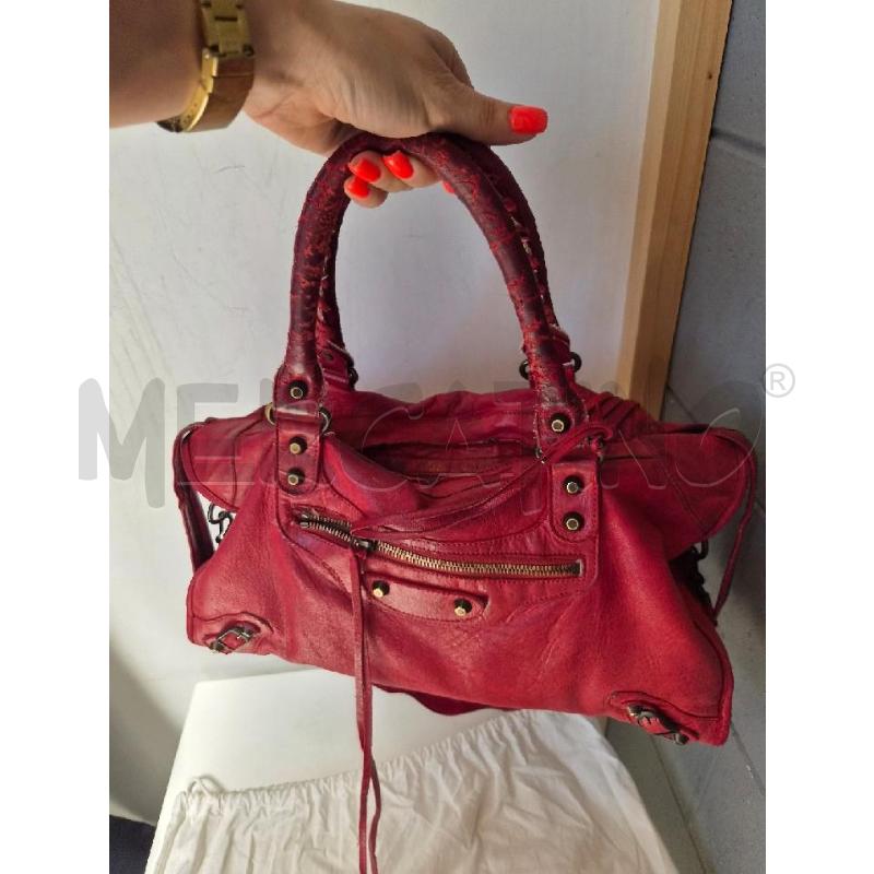 BORSA BALENCIAGA CITY ROSSA BUONE CONDIZIONI | Mercatino dell'Usato Arcore 2