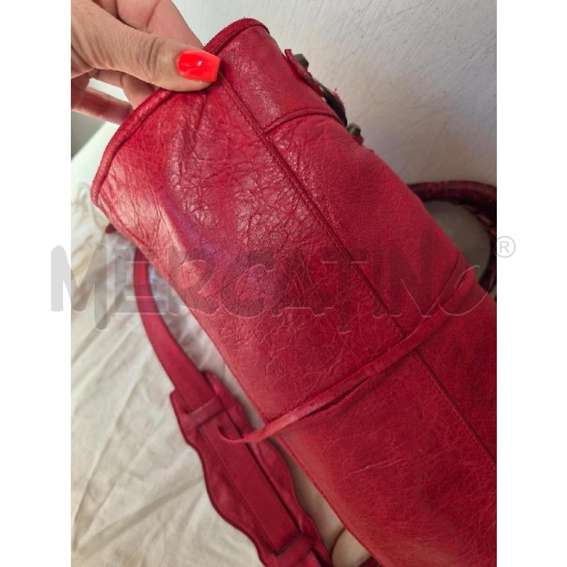 BORSA BALENCIAGA CITY ROSSA BUONE CONDIZIONI | Mercatino dell'Usato Arcore 3
