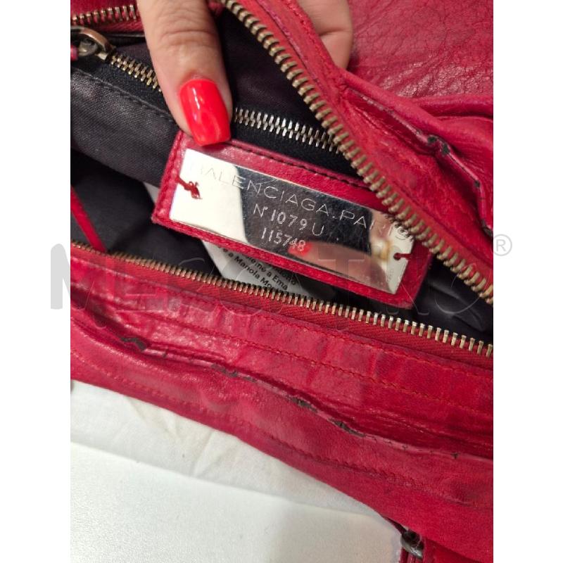 BORSA BALENCIAGA CITY ROSSA BUONE CONDIZIONI | Mercatino dell'Usato Arcore 5