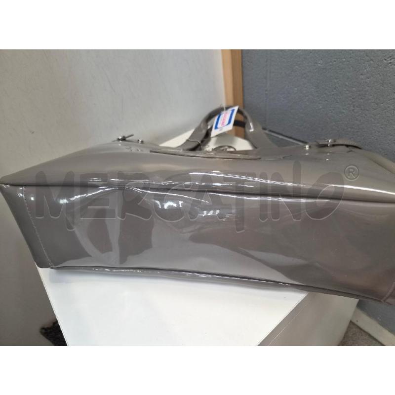 BORSA DONNA ARMANI JEANS GRIGIA CHIARA LUCIDA | Mercatino dell'Usato Arcore 3