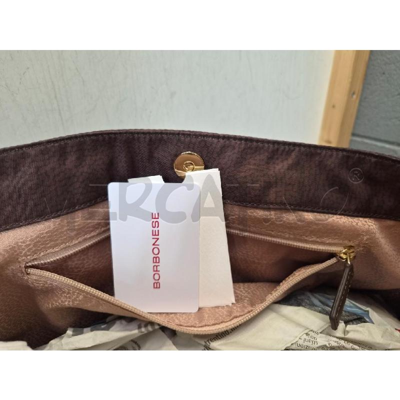 BORSA DONNA BORBONESE A SPALLA IN TELA NEW | Mercatino dell'Usato Arcore 4