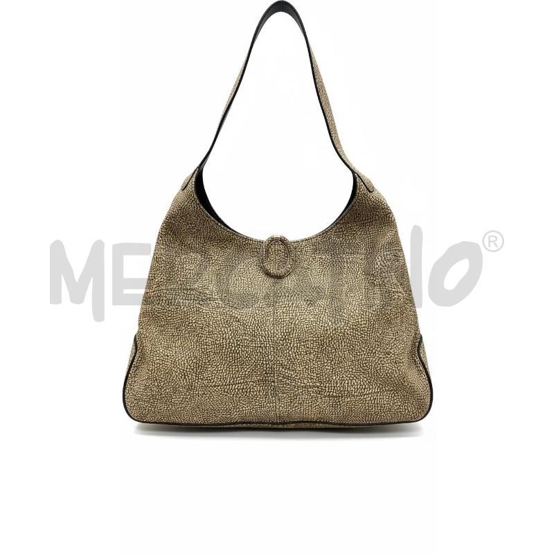 BORSA DONNA BORBONESE HOBO LARGE STAMPA CLASSICA | Mercatino dell'Usato Arcore 1