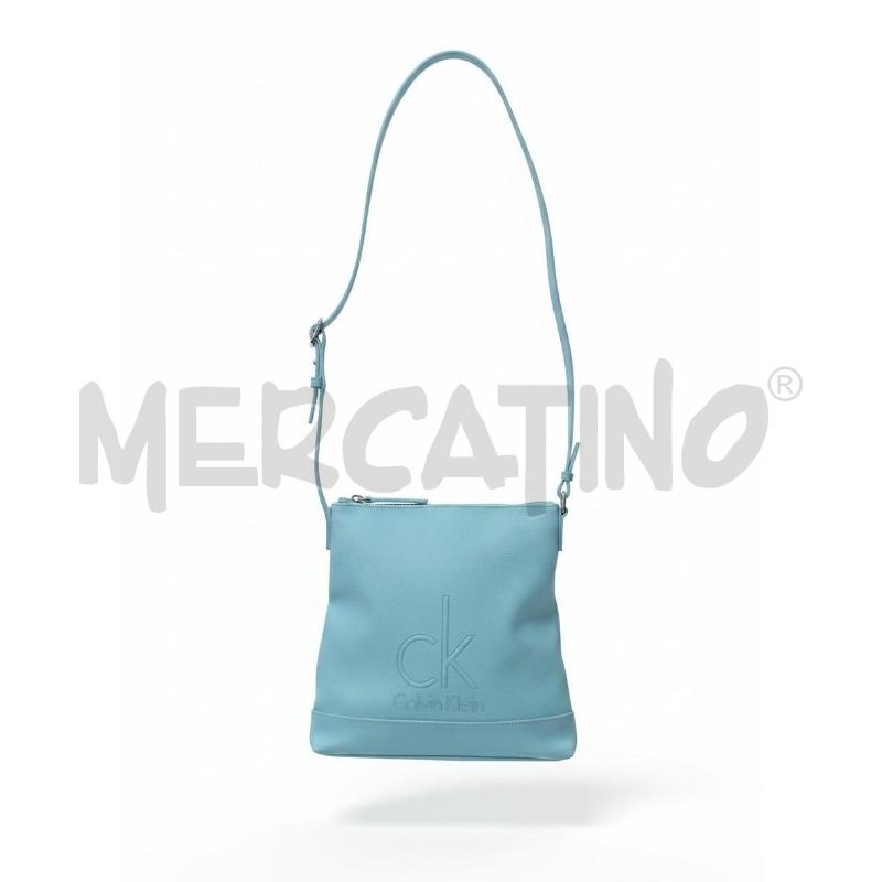 BORSA DONNA CALVIN KLEIN JEANS AZZURRA | Mercatino dell'Usato Arcore 1