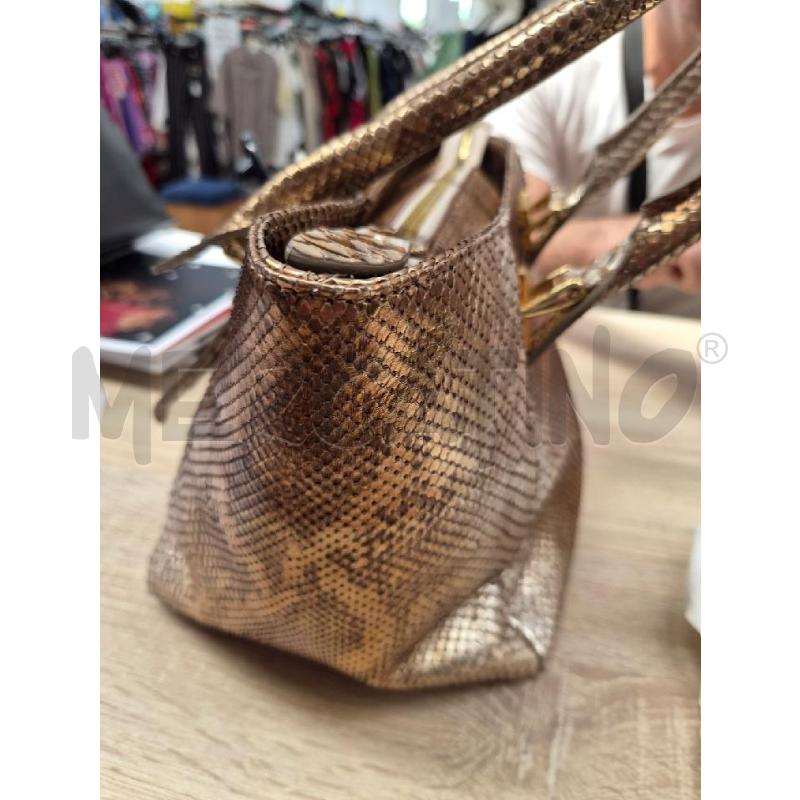 BORSA DONNA GASPINO DORATO PITONE | Mercatino dell'Usato Arcore 2