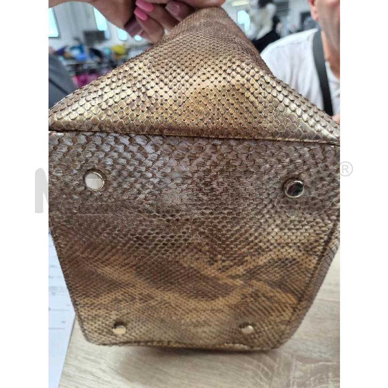 BORSA DONNA GASPINO DORATO PITONE | Mercatino dell'Usato Arcore 3