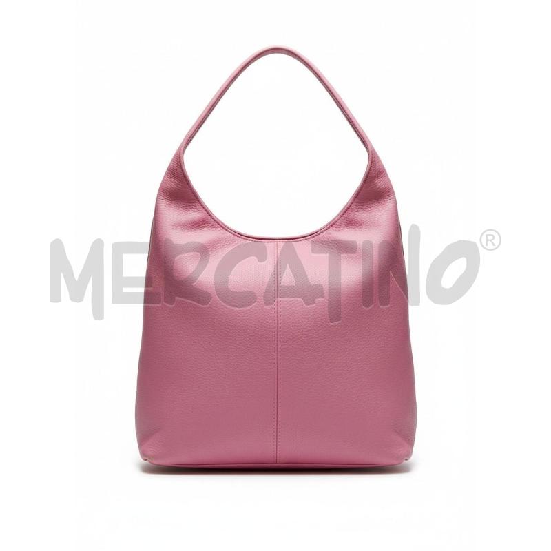 BORSA DONNA GENUINE LEATHER ROSA  | Mercatino dell'Usato Arcore 1