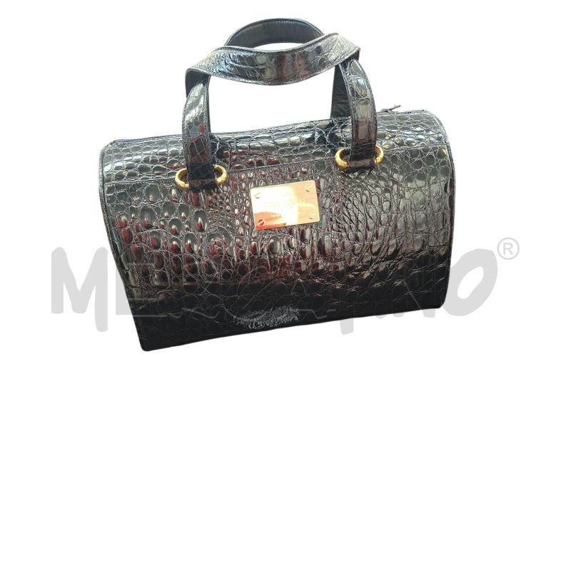BORSA DONNA GIANNI VERSACE COUTURE COCCO BLU NAVY LUCIDA | Mercatino dell'Usato Arcore 1