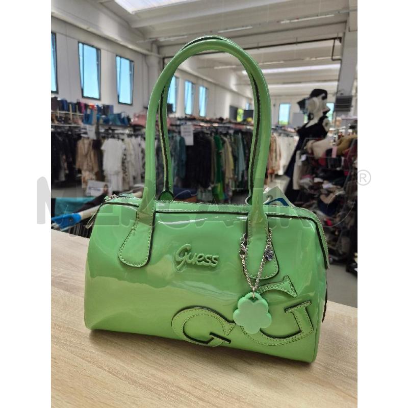 BORSA DONNA GUESS VERDE LUCIDA | Mercatino dell'Usato Arcore 1