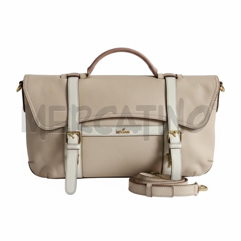 BORSA DONNA HOGAN BEIGE E PANNA | Mercatino dell'Usato Arcore 1