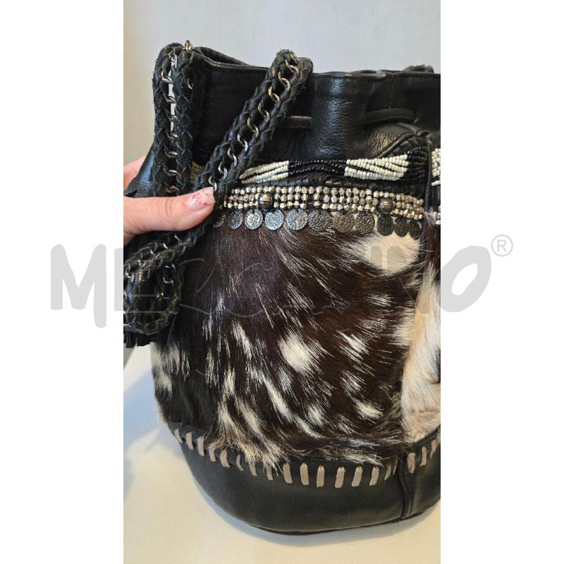 BORSA DONNA IBBAN NERA CAVALLINO MUCCATO | Mercatino dell'Usato Arcore 4
