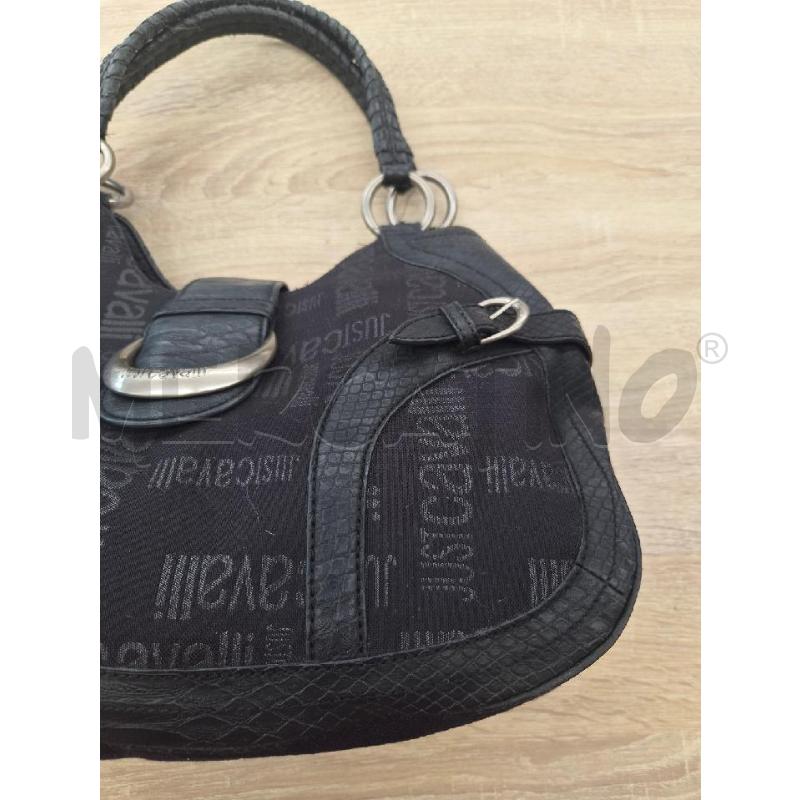 BORSA DONNA JUST CAVALLI NERA SCRITTE  | Mercatino dell'Usato Arcore 2