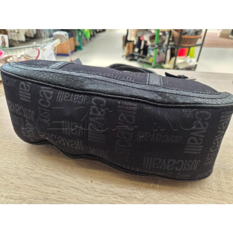 BORSA DONNA JUST CAVALLI NERA SCRITTE  | Mercatino dell'Usato Arcore 4