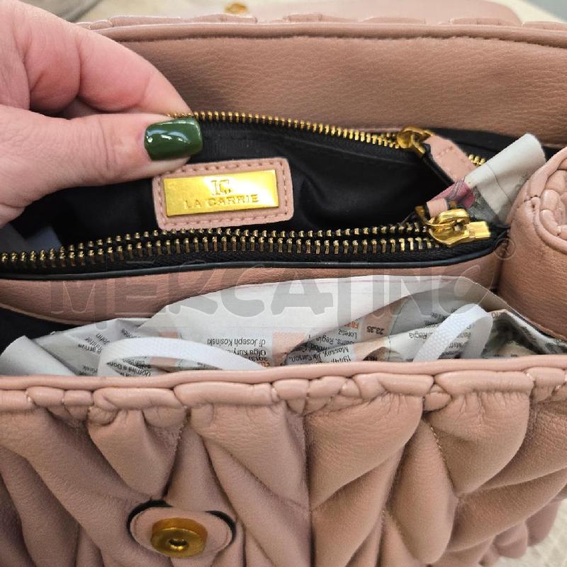 BORSA DONNA LA CARRIE ROSA NAPPA | Mercatino dell'Usato Arcore 4