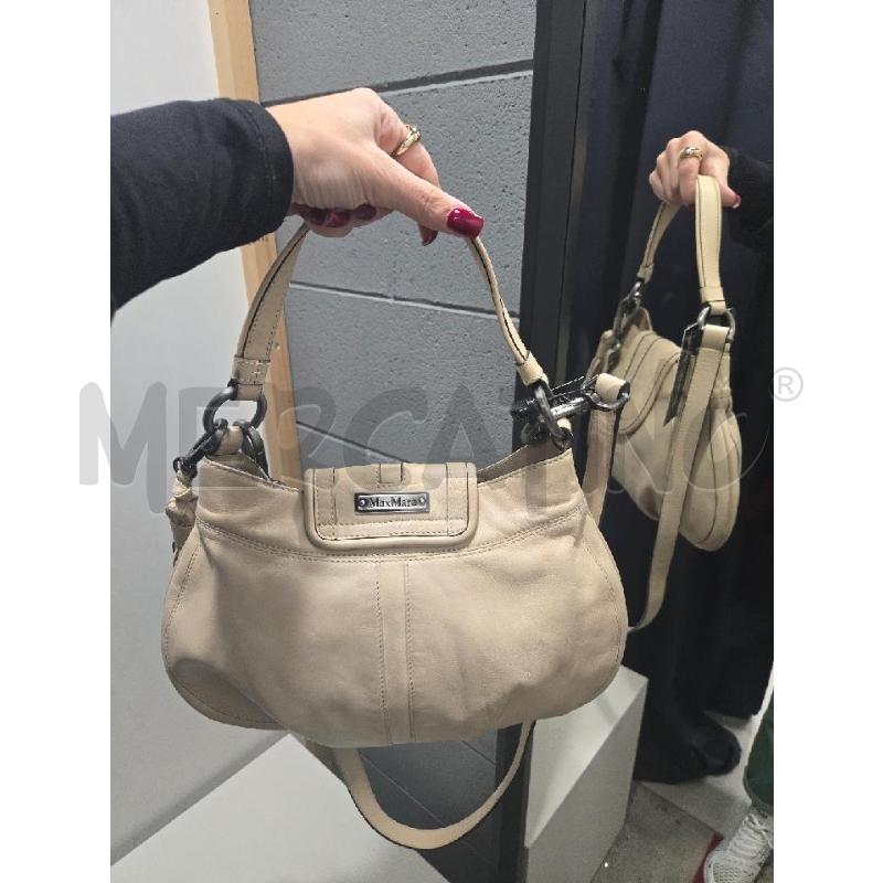 BORSA DONNA MAX MARA BEIGE PELLE | Mercatino dell'Usato Arcore 1
