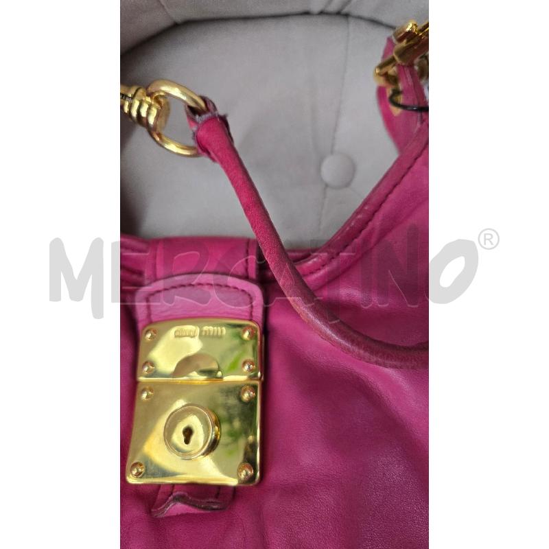 BORSA DONNA MIU MIU FUCSIA DA RINNOVARE | Mercatino dell'Usato Arcore 5