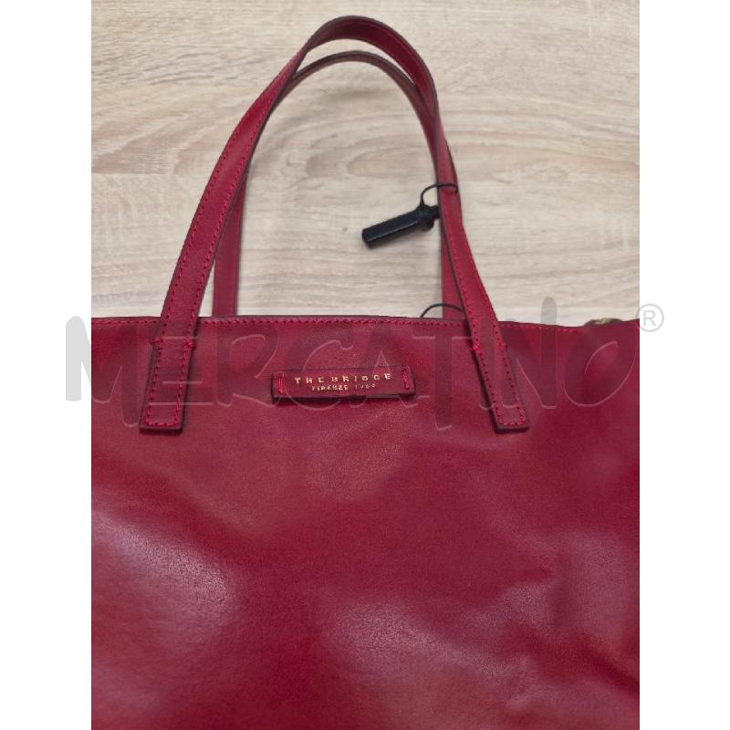 BORSA DONNA THE BRIDGE PELLE ROSSA | Mercatino dell'Usato Arcore 2