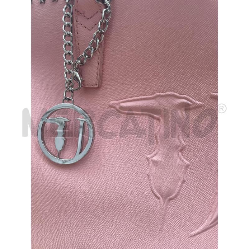 BORSA DONNA TRUSSARDI JEANS ROSA  | Mercatino dell'Usato Arcore 3
