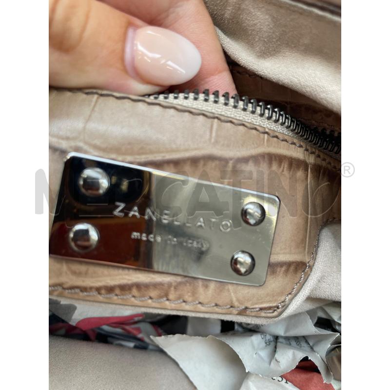 BORSA DONNA ZANELLATO SABBIA D'ORO STAMPA COCCO | Mercatino dell'Usato Arcore 4