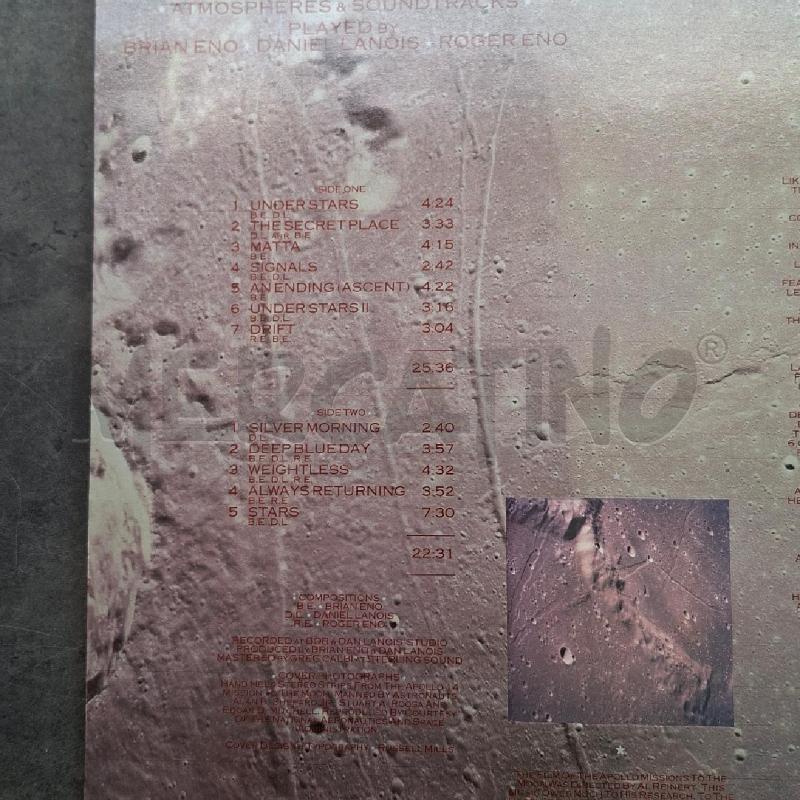 BRIAN ENO WITH DANIEL LANOIS & ROGER ENO – APOLLO - ATMOSPHERES & SOUNDTRACKS | Mercatino dell'Usato Arcore 3