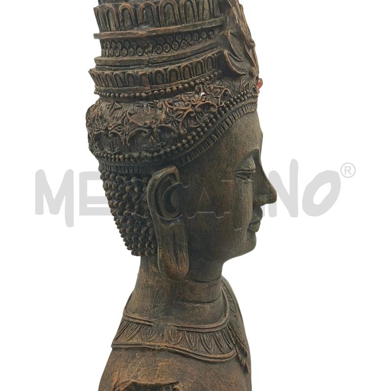 BUDDHA STILE THAILANDESE BASE NERA | Mercatino dell'Usato Arcore 5