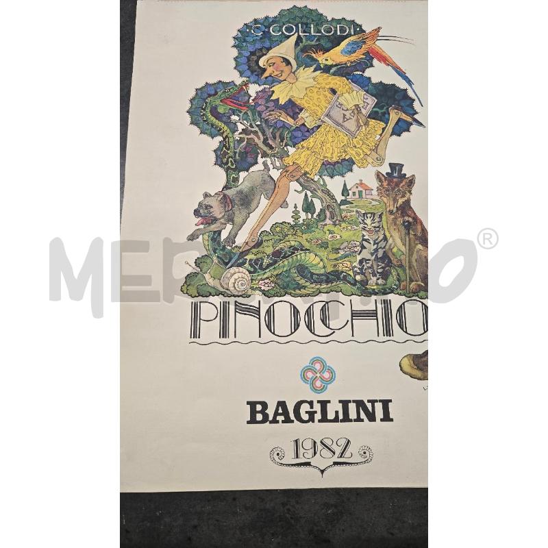 CALENDARIO C. COLLODI PINOCCHIO BAGLINI 1982 | Mercatino dell'Usato Arcore 2