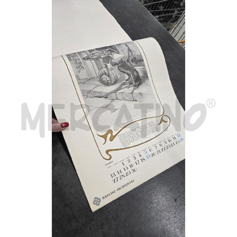 CALENDARIO C. COLLODI PINOCCHIO BAGLINI 1982 | Mercatino dell'Usato Arcore 4